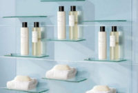 Perfect Glass Shelves Ideas For Bathroom Design 16