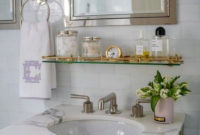 Perfect Glass Shelves Ideas For Bathroom Design 17