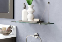 Perfect Glass Shelves Ideas For Bathroom Design 19