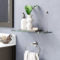 Perfect Glass Shelves Ideas For Bathroom Design 19