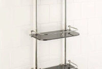 Perfect Glass Shelves Ideas For Bathroom Design 20