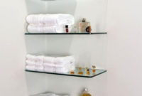 Perfect Glass Shelves Ideas For Bathroom Design 23