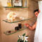 Perfect Glass Shelves Ideas For Bathroom Design 36