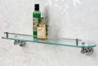 Perfect Glass Shelves Ideas For Bathroom Design 37