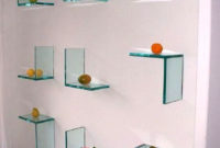 Perfect Glass Shelves Ideas For Bathroom Design 42